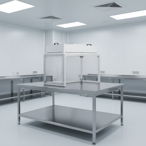 Hotte à flux laminaire 24,02 x 46,06 x 27,36 pouces avec filtre HEPA-14 et ventilateur pour équipement d'air propre - Product Image 2