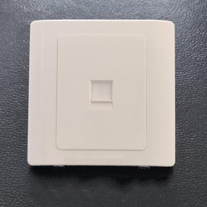 Ultra Slim Wall Plate 86 Type <b>Single</b> Dual Port Cat5e Cat6 RJ45 PC Modular Ethernet Network <b>Socket</b> Flame Retardant Easy Install - Product Image 6
