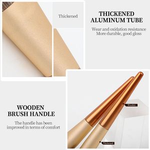 Haute qualité 8 pièces Logo personnalisé doux Vegan maquillage <span class=keywords><strong>pinceau</strong></span> ensemble fond de teint plat Blush surligneur pinceaux meilleure vente visage - Product Image 4