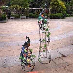 Plantes grimpantes artificielles, fleurs décoratives, treillis de jardin en métal - Product Image 3