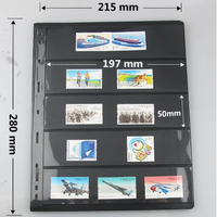 Pages de billets de banque noires PCCB Feuilles de timbres professionnels