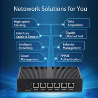 미니 PC 방화벽 소프트웨어 라우터 6x Intel I211AT LAN PfSense OPNsense 팬리스 네트워크 서버 홈 오피스 엔터프라이즈 게이트웨이