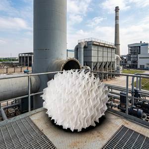 Emballage structuré en plastique pour laveur de soude caustique Chlor-Alkali, résistant aux acides et aux alcalis, découpe personnalisable, grande surface spécifique - Product Image 1