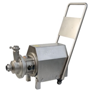 Pompe de transfert d'eau sanitaire auto-amorçante CIP en acier inoxydable 316L avec moteur ABB pour boissons et vin - Product Image 2