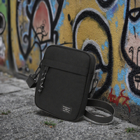 Petite sacoche d'épaule légère, personnalisable avec logo, décontractée, multi-poches zippées, sac de voyage pour homme et femme