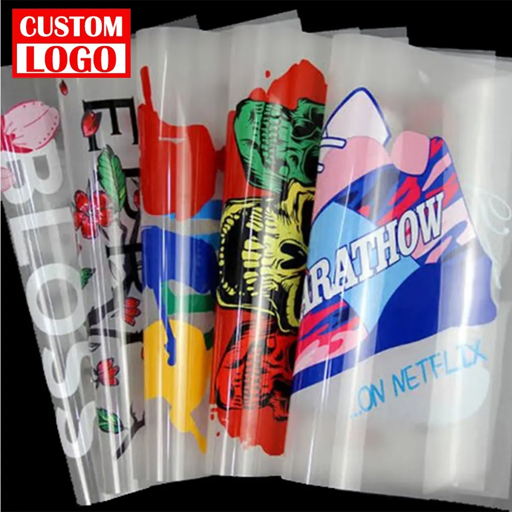 Kualitas Tinggi Kustom Plastik Transfer Panas Tekan Stiker untuk T-Shirt Besi Pada Transfer