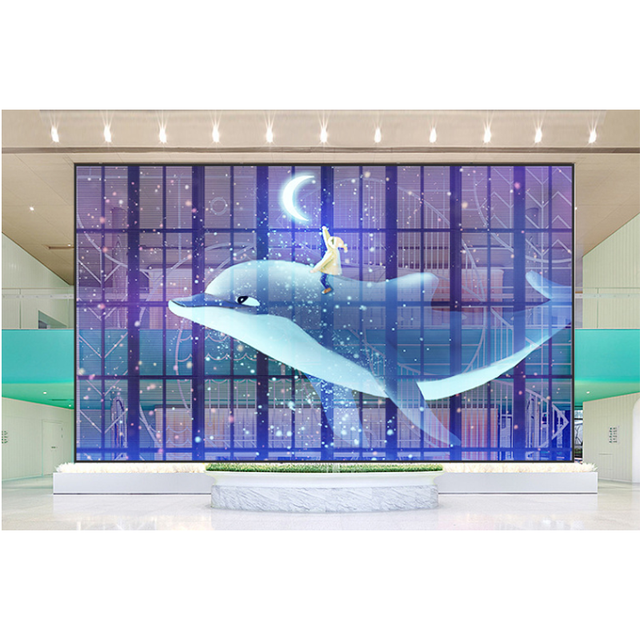 P3.91 Indoor Transparent LED Screen High Transparency Digital Window Glass LED Video Wall for Retail Store Mall