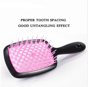 Oferta Especial Peine Ahuecado Multicolor para Desenredar el Cabello Húmedo y Seco Cepillo de Pelo Ventilado para Masaje del Cuero Cabelludo - Product Image 4