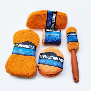 Xe làm sạch Kit rửa nguồn cung cấp sợi nhỏ khăn chi tiết bánh xe bàn chải miếng bọt biển kết hợp xe công cụ làm sạch - Product Image 3