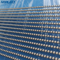 Panneau d'affichage Led Transparent MPLED P3.91-7.81 écran de fenêtre arrière de voiture haute luminosité couleur fenêtre de voiture privée panneau Led Unique