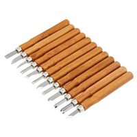 Peaktop 12 PCS Jeu d'outils pour la sculpture sur bois