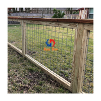 6 Ft. X 10 pi. Grille métallique Panneau de clôture pour porc sauvage Panneaux de clôture pour bétail en treillis métallique soudé