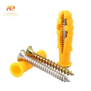 Décoration murale et fixation de pendentif <span class=keywords><strong>Vis</strong></span> et cheville d'<span class=keywords><strong>expansion</strong></span> en plastique pour ancres - Product Image 1