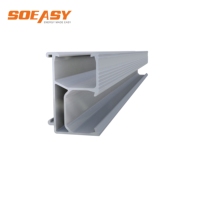 Système de montage sur rail solaire en aluminium Soeasy AL6005 T5 pour support de panneau photovoltaïque, structure de guidage anodisée, profil haute résistance 4200 mm