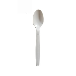 Cucchiaio monouso biodegradabile in CPLA da 17 cm, posate compostabili per uso esterno - Product Image 1