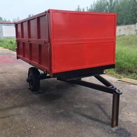Remorque agricole neuve d'origine pour tracteur, remorque basculante à 2 roues et à essieu simple, prix d'usine