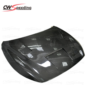 غطاء محرك من ألياف الكربون بتصميم CWS لسيارة إنفينيتي Q50 موديلات 2014-2021، غطاء أمامي مع فتحات تبريد - Product Image 4