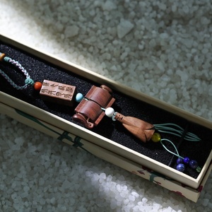 Collar de Madera de Jujube Thunderstruck, Collar Amuleto Protector Unisex Consecrado Contra el Mal - Product Image 4