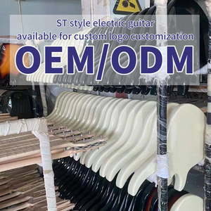 2025 नए इलेक्ट्रिक गिटार 6 स्ट्रिंग्स लकड़ी का शरीर बेक्ड मेपल गर्दन विंटेज सफेद उच्च-गंजा भूकंप प्रणाली सस्ते कस्टम गिटार - Product Image 2