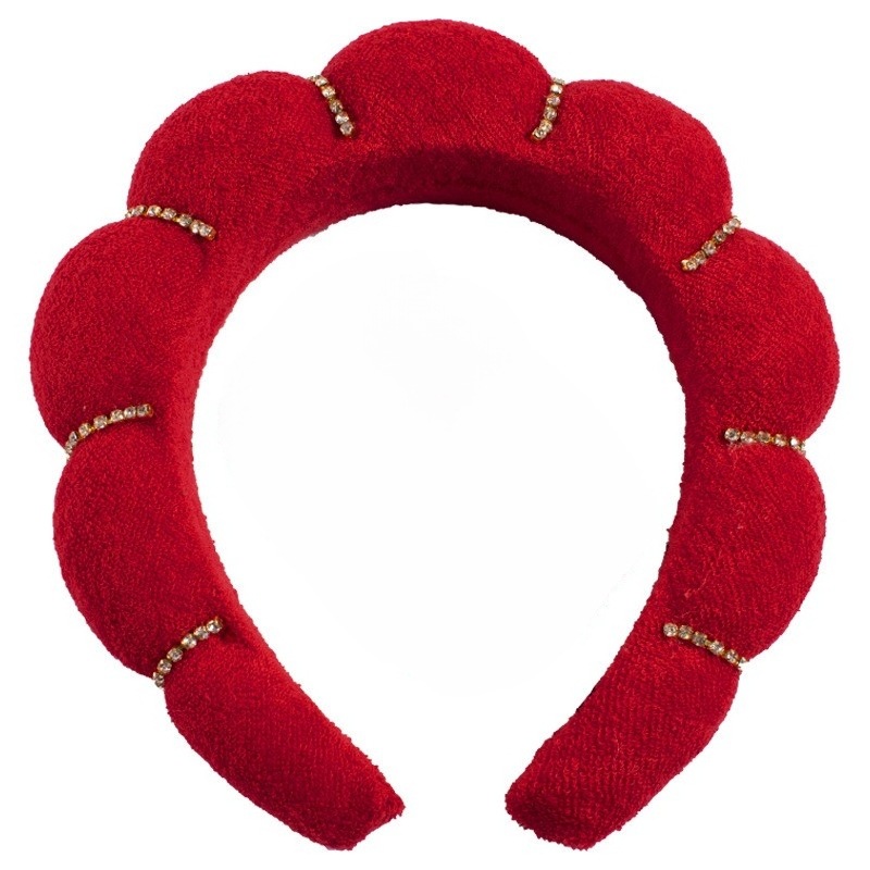 Bandeau rouge diamant brillant