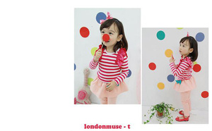 Ensemble de vêtements pour enfants de haute qualité, 2 pièces, vêtements décontractés pour enfants, t-shirt à manches longues rayé et pantalon pour filles - Product Image 3