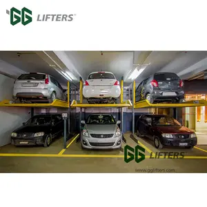 2 Car Parking Lift 2 Columns Parking Elevator Double Deck Stack Car Parking System