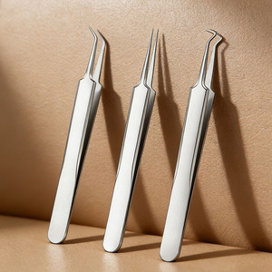 Aguja para acné de acero inoxidable, pinzas para espinillas, removedor de puntos negros, tratamiento para el acné, pinzas de punta curva, pinzas para células, herramientas de belleza - Product Image 2