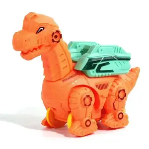 Neues Design Kinder presse Gleit trägheit Dinosaurier Serie Brach io saurus Triceratops ziehen Auto Kunststoff Geschenk Spielzeug zurück