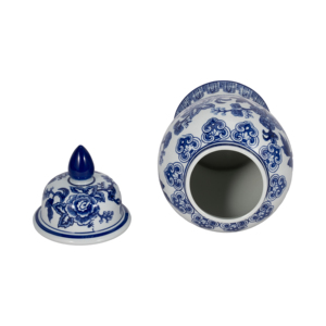 Vaso in ceramica con coperchio, vaso decorativo per fiori, per soggiorno, camera da letto, ufficio, decorazioni per la casa - Product Image 6