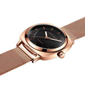 HANNAH MARTIN 106 di Modo di Marca delle Donne <span class=keywords><strong>Orologi</strong></span> Bracciale In Acciaio Inossidabile Orologio Da Polso Semplice Manopola del Quadrato Orologio Al Quarzo Impermeabile - Product Image 5