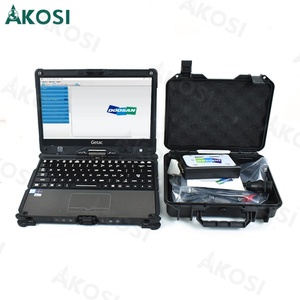 Analyseur de moteur pour engins de construction Doosan UVIM DMS-5, chariot élévateur, excavatrice, diagnostic du système hydraulique EOL + ordinateur portable Getac V110 - Product Image 1