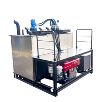 Chauffe-peinture thermoplastique GPL à double réservoir avec moteur 18 CV pour peinture routière thermofusible