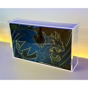 Boîte de présentation en acrylique pour Mega <span class=keywords><strong>Charizard</strong></span> X Ex ultra-premium, avec couvercles magnétiques, collection ultra-premium - Product Image 1
