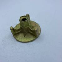 Écrou à oreilles double forgé haute résistance 100 mm, base électrogalvanisée, raccord de coffrage pour projets de coulage d'infrastructure