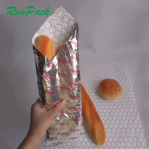 Custom Luxury Gold Foil Greaseproof <strong>Paper</strong> <strong>Wrap</strong> for Waxed Bread Burger Pizza Etc. - Product Image 2