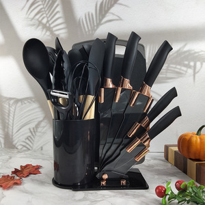Juego de utensilios de cocina de silicona para cocina antiadherente, juego de utensilios de cocina de silicona, juego de 20 piezas, cuchillo de cocina, cuchara - Product Image 2