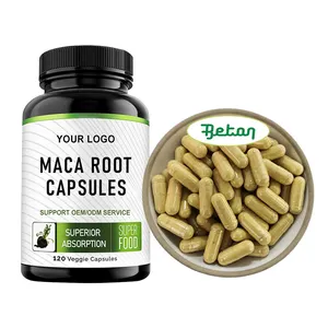 Maca High Quality Sexmax Energy Boost Gelatinized Black Maca Root Strong Man Capsules 750mg For Women And Man Supplement