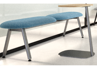 Ensemble de canapés de réception multi-scènes, mobilier de salle d'attente personnalisable équipé d'un bureau et d'une lampe pour le bureau