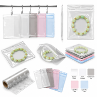 Pochette à fermeture éclair en PVC transparent personnalisée, sacs d'emballage transparents à trois côtés pour bijoux, cadeaux, cadres photo, refermables, avec logo
