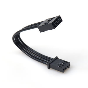 Anakart bağlantısı için Dupont 2 * 5Pin TE 280359 4Pin uzatma kablosu bilgisayar portu kablo demeti - Product Image 1