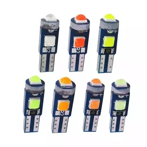 T5 W3W PCB 3030 3 Led Dashboard Bulbs Car Warming Instrument Lights Indicator 12V DC White Ice Blue Red pink Yellow