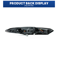 Conjunto de Luces Traseras LED JO con Lente Transparente y Animación de Encendido DRL para Camry 2018-2024, Cubierta Ahumada Impermeable IP68, Conexión Plug+Play