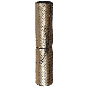 Gold <b>Sequin</b> Decorative <b>Fabric</b> Roll 12x36 Inches Shimmering Party Craft Material - Product Image 1