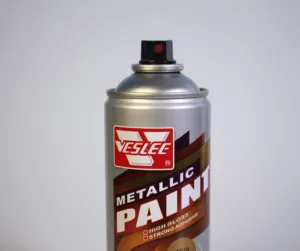 Widely Used Flexibility And Strong Adhesion Metallic Gold Spray Paint For Metal/ ABS Plastic/ Wood