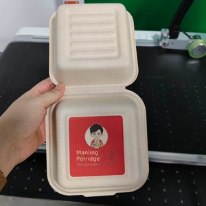 Caixa de Hambúrguer Descartável Ecológica de 6 X 6 Polegadas para Restaurante, Embalagem Descartável - Product Image 4