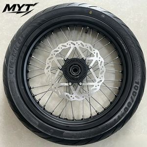 Kit de roues Supermoto Sur-Ron Ultra Bee 17" CNC en aluminium 6061, 100/80-17 F 130/70-17 <span class=keywords><strong>R</strong></span>, tubeless, pour course sur route - Product Image 2