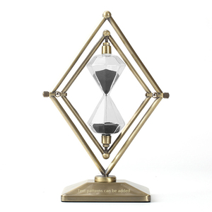Ornements de minuterie de <span class=keywords><strong>sablier</strong></span> géométrique créatif Horloge de sable rapide haut de gamme moderne Style de conception moderne - Product Image 1