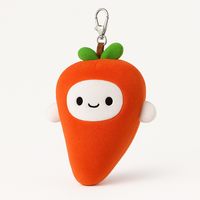 Peluche en forme de carotte de dessin animé, 8 pouces, pour enfants, cadeaux d'anniversaire, décoration de chambre, jouet en peluche alimentaire