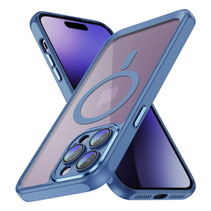 <span class=keywords><strong>Funda</strong></span> Protectora de TPU+PC Transparente con Botón Metálico y Protector de Lente, Resistente a Golpes, Mate, para 15 <span class=keywords><strong>14</strong></span> <span class=keywords><strong>Pro</strong></span> <span class=keywords><strong>Max</strong></span> 13 12 11 - Product Image 2