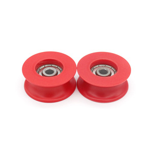 Roues à roulement S608ZZ 6.35/9.6*41*17mm fournies par le fabricant, en acier, POM, sans poulie, avec roue à rail recouverte de caoutchouc - Product Image 5